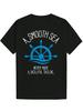 Casual Summer Graphic T-shirt - "A Smooth Sea Never Made a Skillful Sailor" Nautical Design