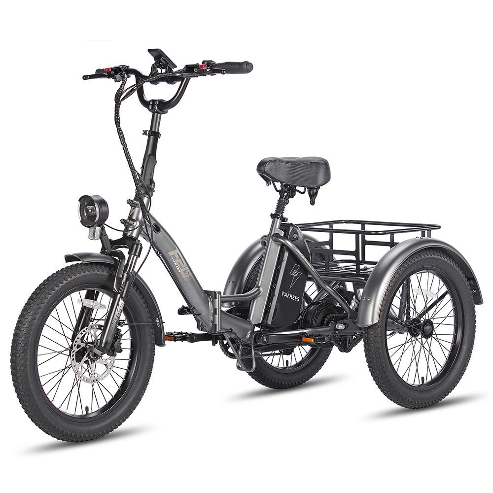 Electric Cargo Bicycle Fafrees 20" F20 Mate 250W Motor Foldable E-Bike Top Speed 25km/h LCD Display 48V 20Ah Dual Hydraulic Brake Max Load 180Kg