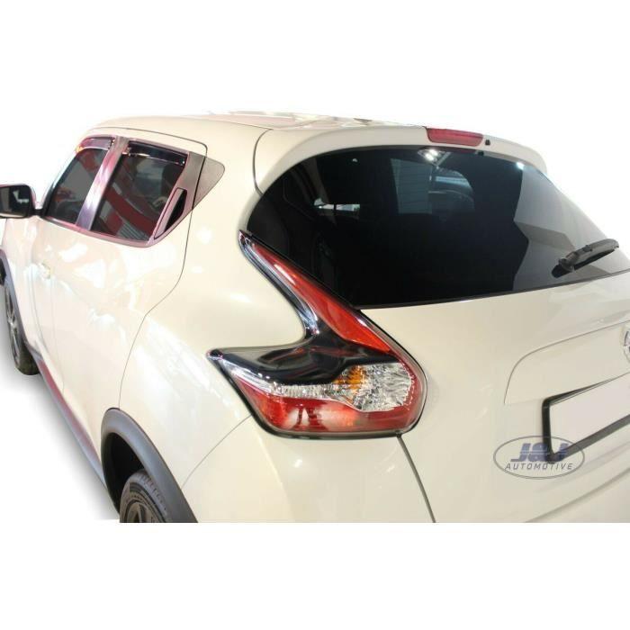 Déflecteurs d'Air - Nissan - Juke - 2010-2018 - 4 Pièces - Acrylique Teinté 3 Mm