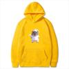 Sleeping Hamster Meme Graphic Print Hoodie Women Long Sleeve Pullover with Pocket Korean Style Loose Casual Streetwear Women Top