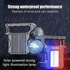 Solar Power Led Flashlights Multifunctional Portable Light Rechargeable Camping Work Light Solar Charging High Brightness Torch