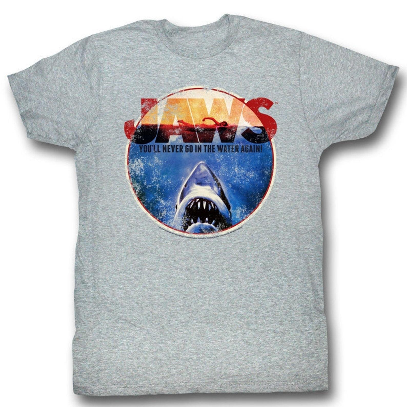 Jaws OMG Gray Heather Adult T-Shirt S