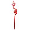 2026 New Christmas Curved Straw Christmas Party Repeatable Straw Cartoon Santa Claus Snowman Style Personalized Party Decor