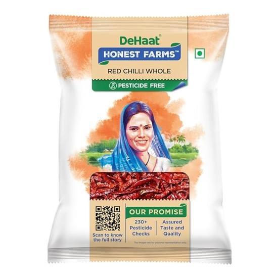 

DeHaat Honest Farms Перец чили красный целый без пестицидов 100 г.