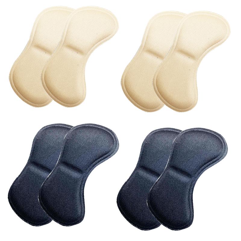 4 Pairs/8 Pairs Heel Insoles Pads Patch Pain Relief Anti-wear Cushion Feet Care Heel Protector Adhesive Back Sticker Insole
