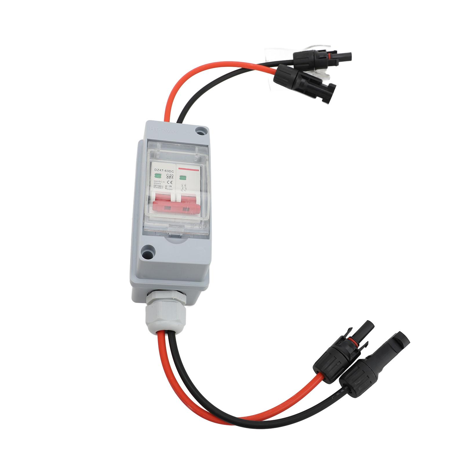 

Сонячний вимикач IP Водонепроникний DC Зовнішній PV Мініатюрний автоматичний вимикач для дому 20A