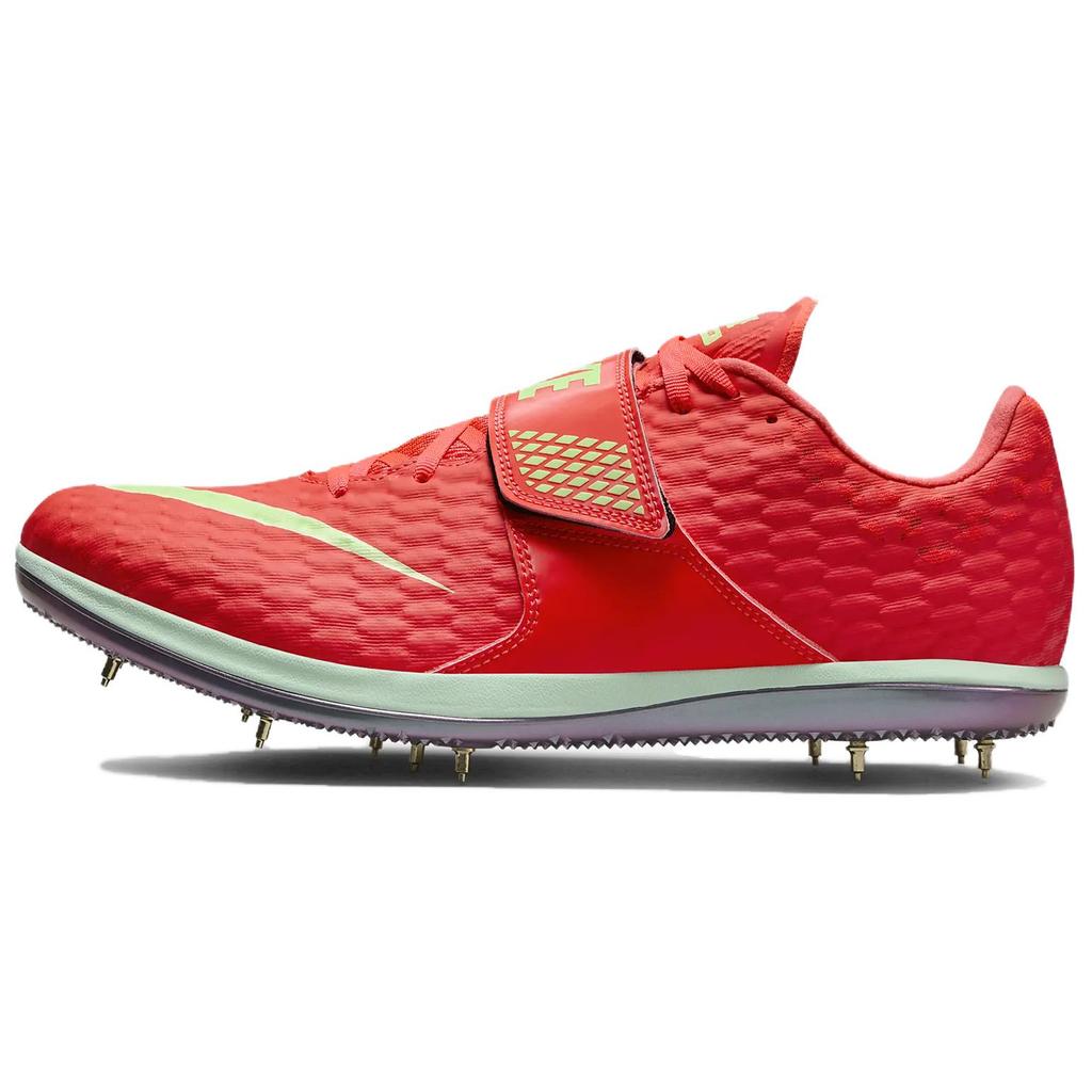 Nike High Jump Elite Bright Crimson Lime Blast Unisex Sneakers Red Hyper-Orange Washed-Coral FZ9636-600