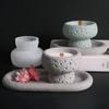 Top Quality Space Texture Silicone Mold for Gypsum Candle Creative Cement Candle Cup Plaster Desktop Decoration Molds for Home