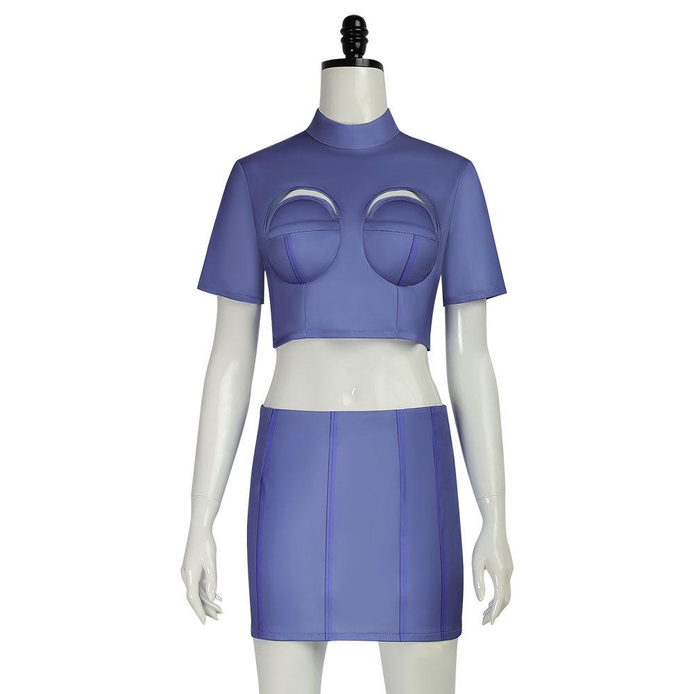Fifth Element The Cosplay Flight Attender Costume Halloween Role Play Clothing