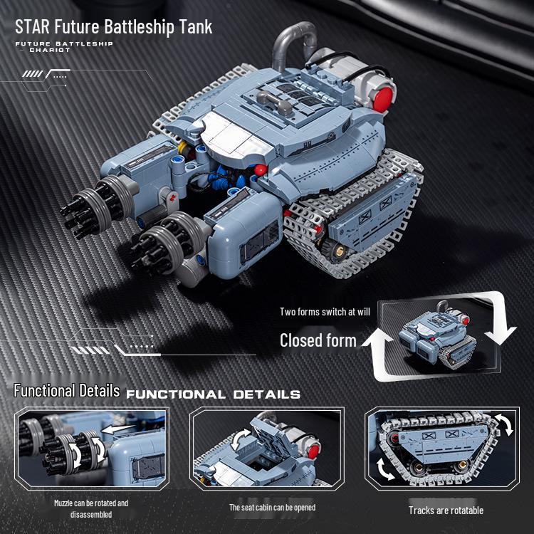 Tanque Cangrejo Interestelar Caza Bloque de Construcción Juguete JD021-25