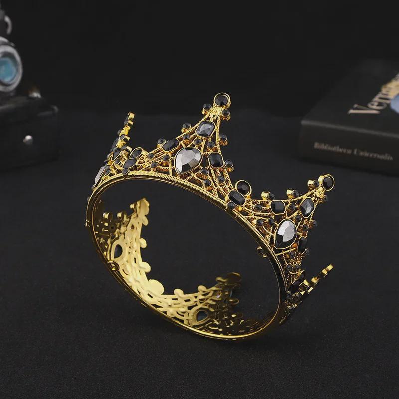 Retro Black Crown Flower Cake Decoration Ornaments