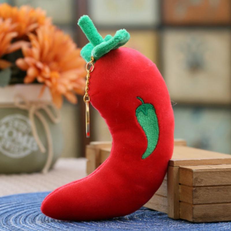 Fruit and Vegetable Plush Pendant Creative Doll Toy Pendant Cute Doll Gift Keychain