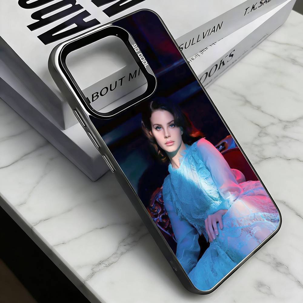 L-Lana Del Rey  Phone Case For iPhone 17,16,15,14,13,12,11 Plus,Pro Max,XS,Colorful Silver Black Cover