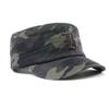 Men's Sports Cap Spring Summer Middle-Aged Camouflage Flat Top Army Cap Letter Embroidered Cap Military Caps