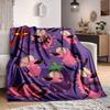 1pc Courage the Cowardly Dog Flannel Throw Blanket Lightweight Soft Warm All Season Blanket for Sofa, Bed, Travel,L1029024