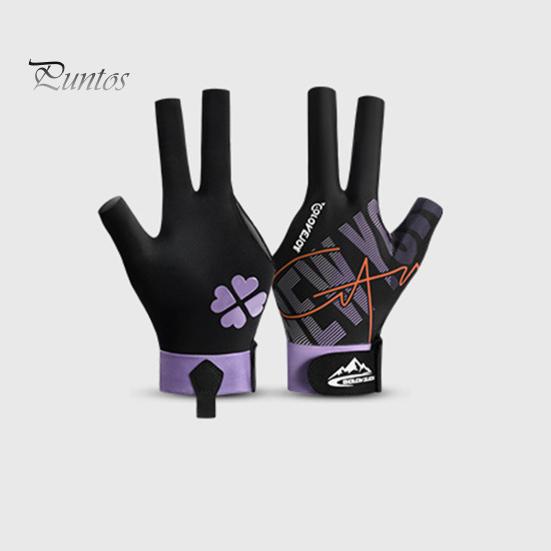 1Pc Billiards Glove Stretch Breathable Anti-slip Sweat-absorbing Men Women Left Hand Snooker Cue Sport 3-Finger Glove Billiards Accessories