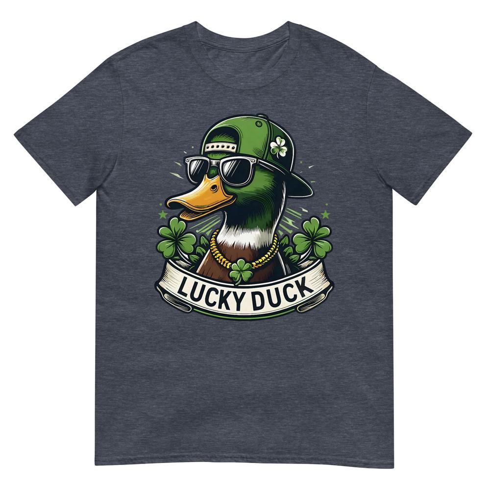 Lucky Duck St Patricks Day Mallard Duck Hunter Boys Kids Unisex TShirt