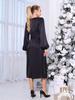 Silk Dress with Draped Waist ISSA PLUS