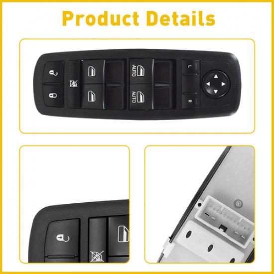 For 2011-2013 Dodge Durango Front Door Master Power Window Switch 68086693AC