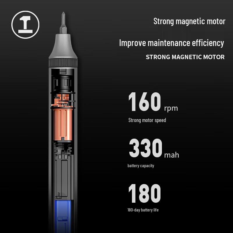 GREENER Mini Precision Rechargeable Electric Screwdriver Kit CN plug (adapter included)