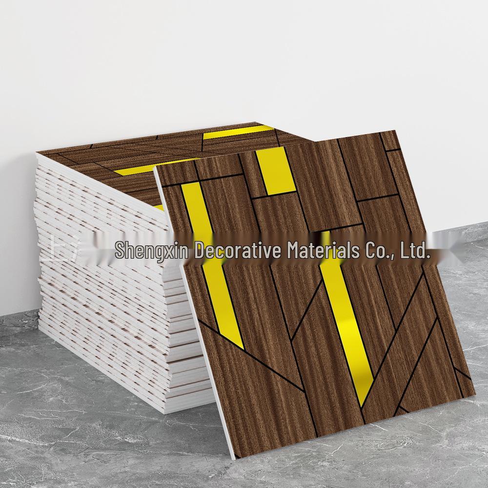 Imitation Tile 3D Wall Stickers: Self-Adhesive, Aluminum-Plastic Panels for Bathroom & Kitchen Renovation.