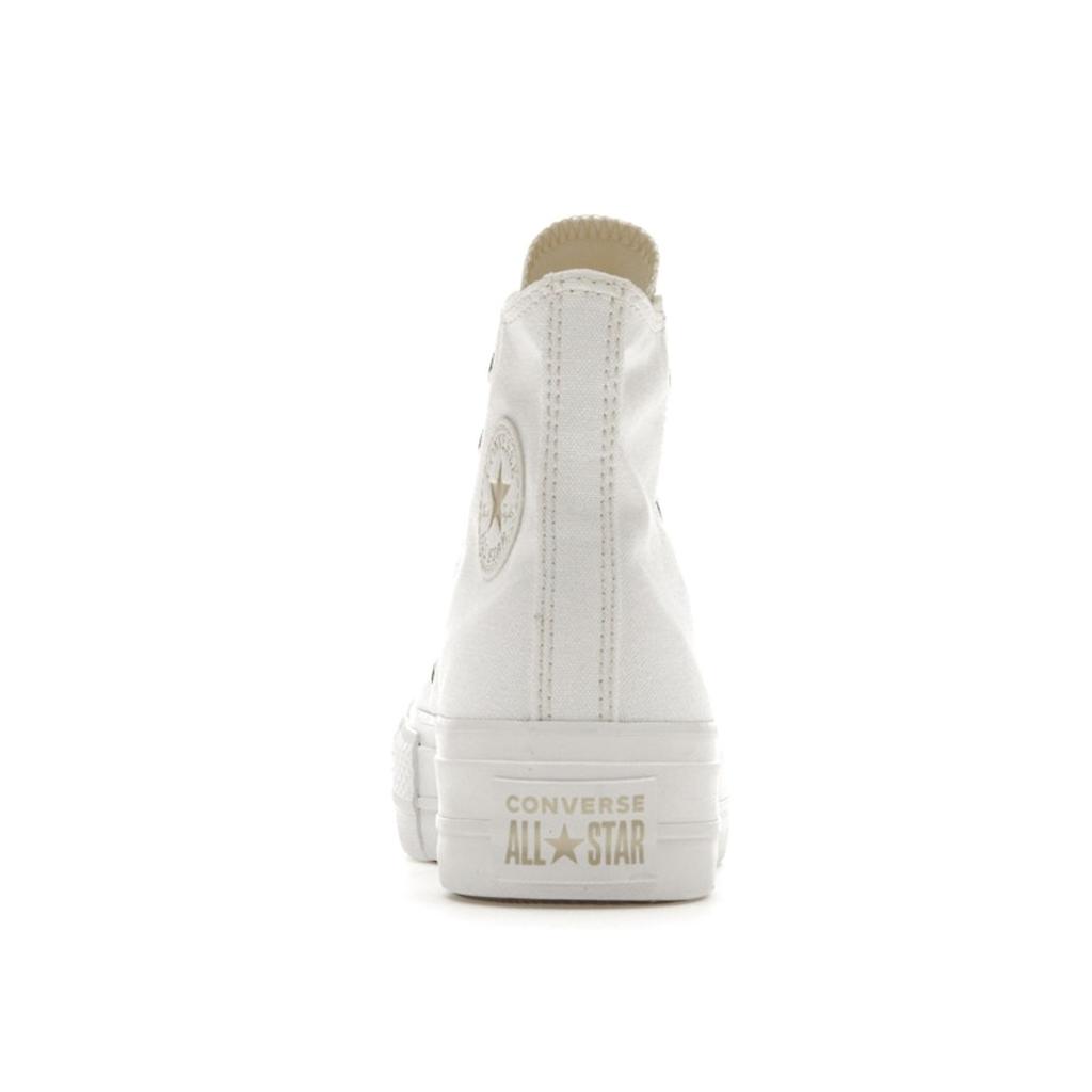 Converse Chuck Taylor All Star Platform Høy Hvit Dame Sneakers Gull 568380C