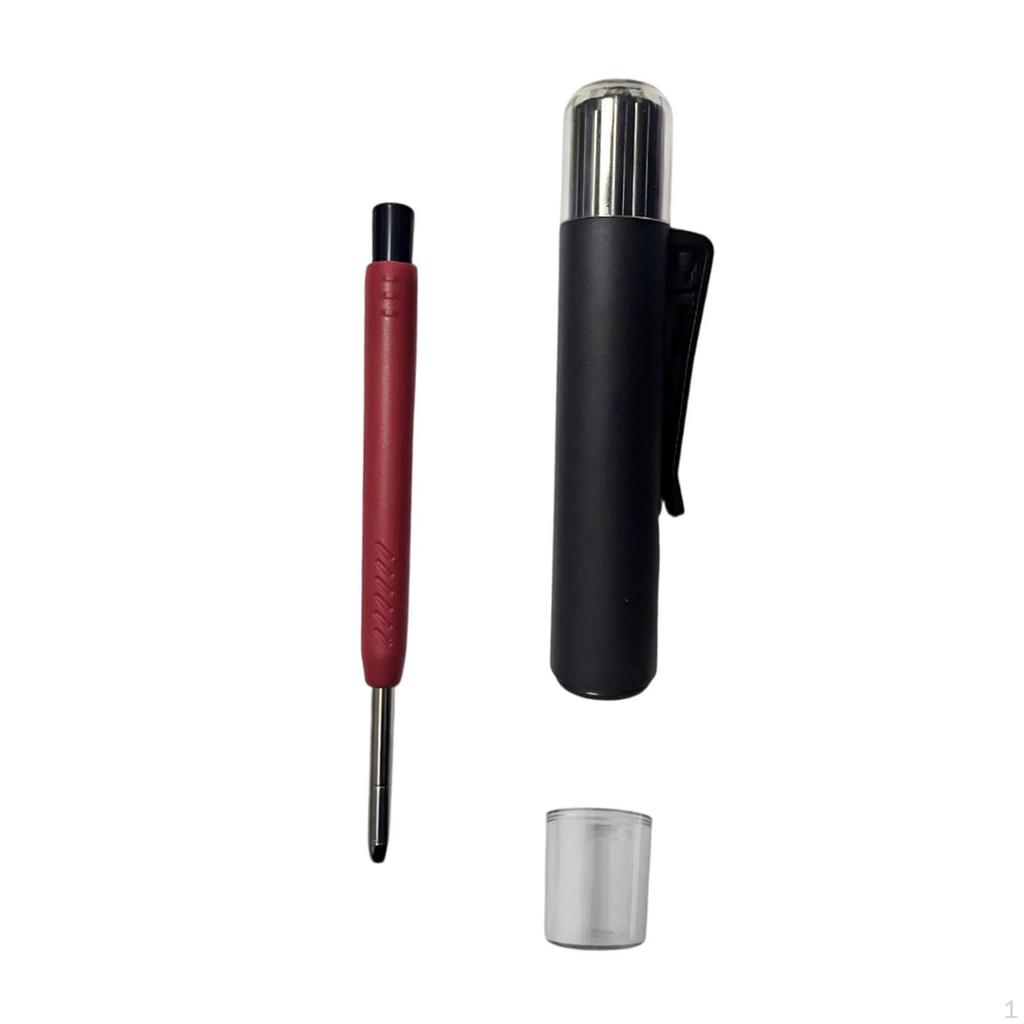 Carpenter Pencil Deep Hole Marker Set Long Head Reach Pen for Writing