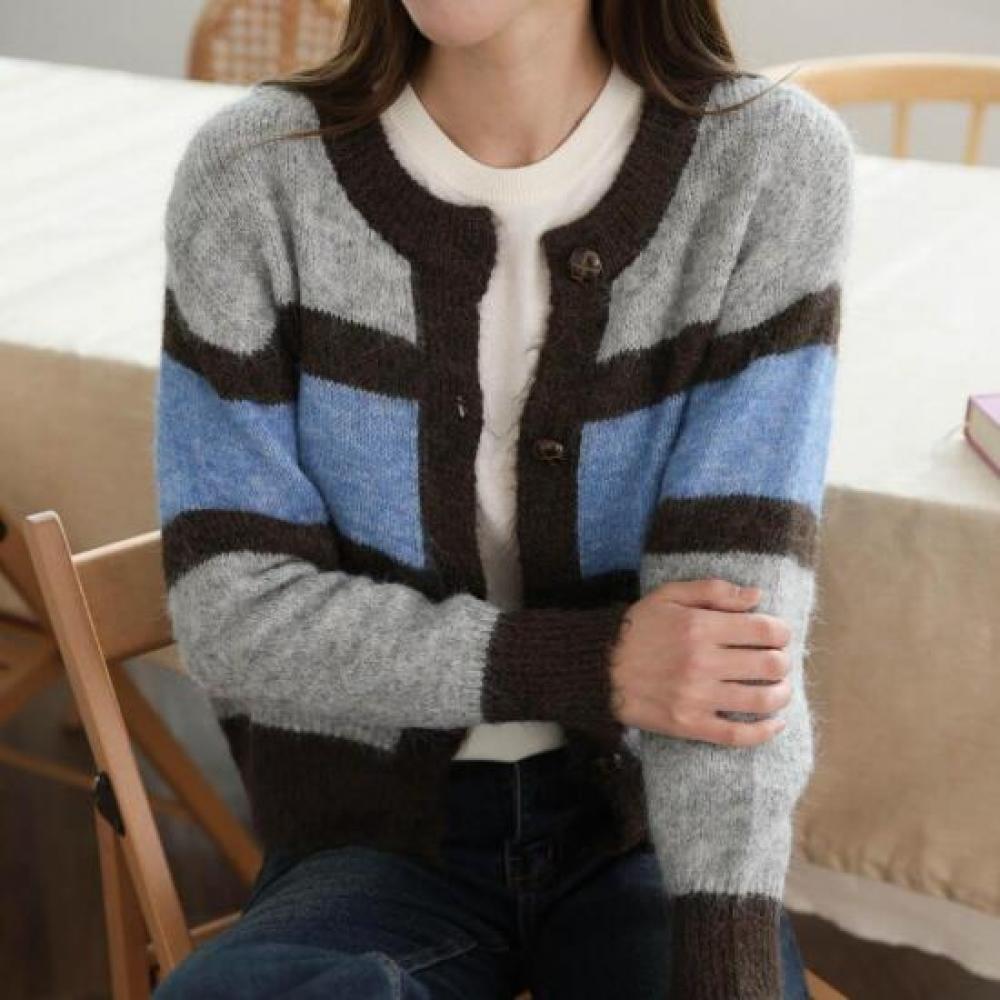 New ArrivalS Open Run Women S Round Neck Soft Boucle Knit Cardigan