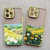 Colorful Wild Mountain Flower Field Phone Case For 17 16 15 14 Pro Max Plus 13 12 Mini 11 Pro Max Shockproof Protective Covers