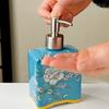 410ml   soap dispenser ceramic lotion bottle for hand soap hotel shampoo and body wash with a press-to-dispense design