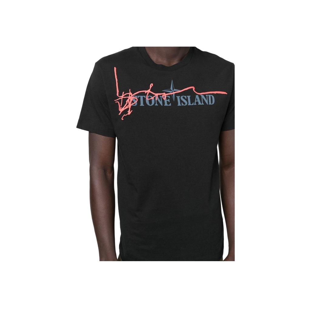 Stone Island Short-Sleeve T-Shirt Black Men Tops 76152NS80-V0029