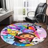 1pc Gaby's Bubble House1 Print Round Carpet Chair Round Carpet Suitable for Bedroom Living Room Home Decorative Carpet