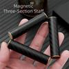 Magnetic Fidget Spinner Toy Carbon Fiber Rotating Fidget Stick Three-section Stick  for Adults
