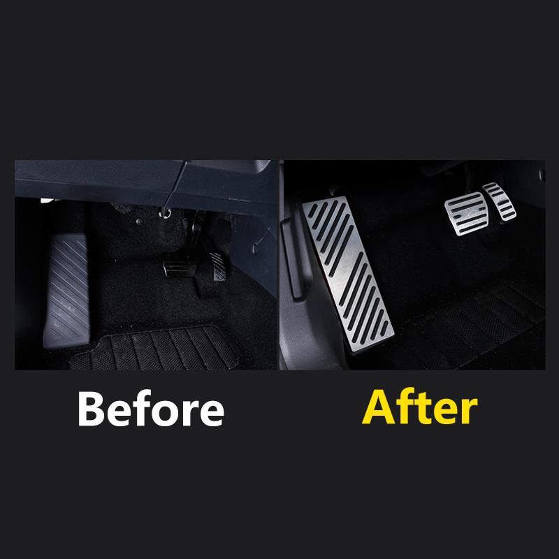 

For Volkswagen VW Tiguan MK2 2016 2017 2018 2022 2023 Car Fuel Accelerator Brake Pedals Cover Foot Rest Pedal Pad