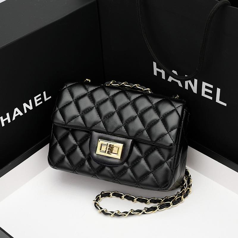 Leather Rhombus Women's Bag New Shoulder Armpit Bag Fashion Chain Bag Messenger Bag Bag