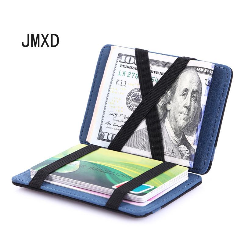 

JMXD-Матовый мужской кошелек из искусственной кожи, креативный волшебный кошелек, мягкий держатель для карт с несколькими картами, держатель для сертификатов на работу