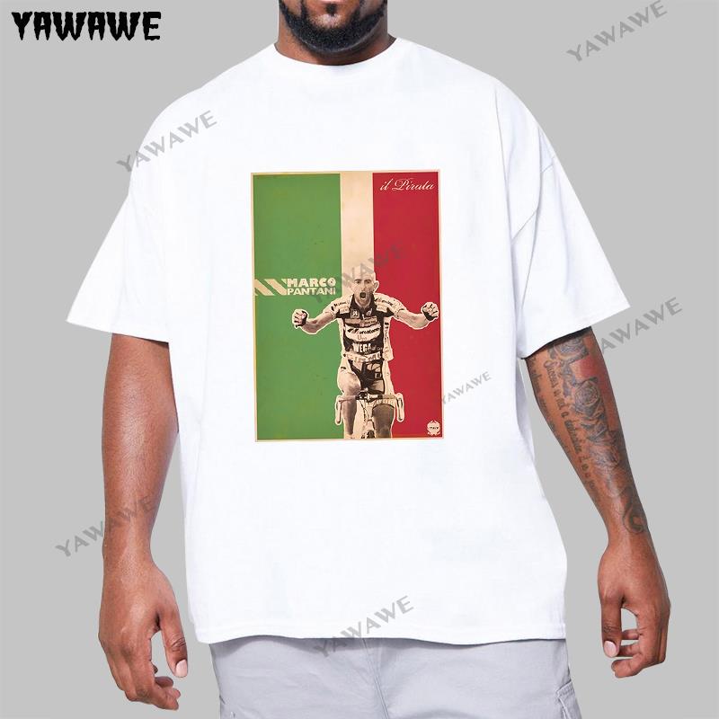 New t shirts KAIXIAZ Tshirt Marco Pantani Ciclismo Campione Il Pirata Cesenatico Fashion Teeshirt Men Cotton Brand Teeshirt S