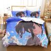 Your Name Luxury Bedding Set Japan Anime Cartoon Duvet Cover Set Comforter Bedspread Linen Twin Single Size Printed Home Textile