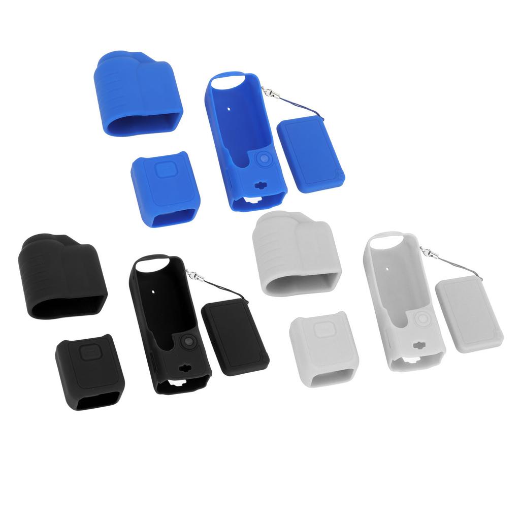 4 In 1 Protective Case Cover for  Pocket 3 Silicone Screen Lens Protector Sleeve Action Camera A