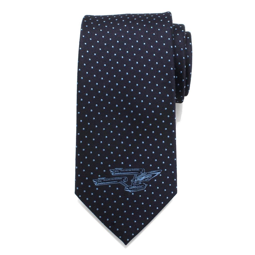 Star Trek Enterprise Dotted Blue Tie [Cufflinks] st-entdt-bl-tr