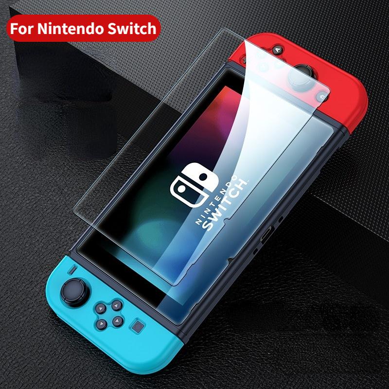 

Для Switch Oled Lite Screen Protectos Anti-Scratch Nintendo Защитный чехол NS LCD Screen Protection Skin Закаленное стекло 2pcs/For Switch