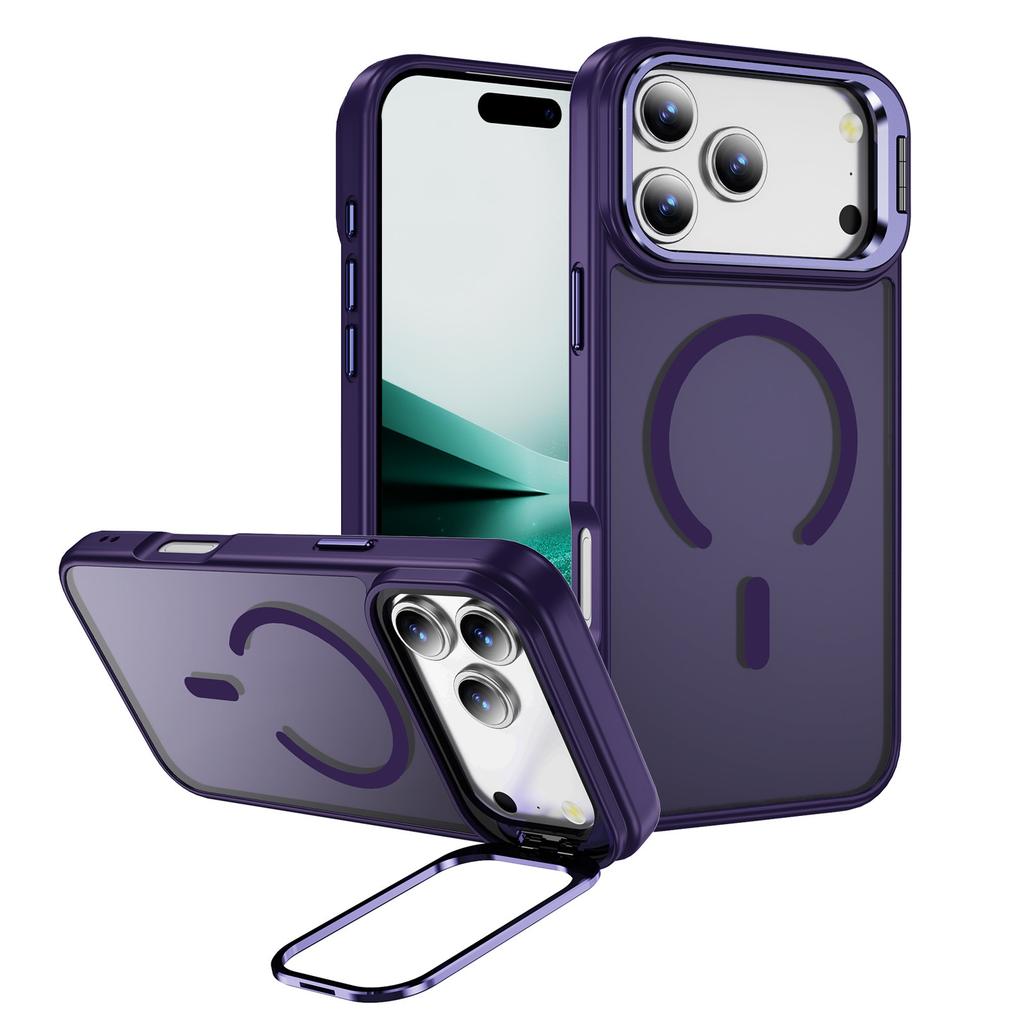 For Apple Mobile Phone Case, Light Luxury, High-end Skin-feeling Magnetic Contact Lens Holder, for IPhone17pro Mobile Phone Case