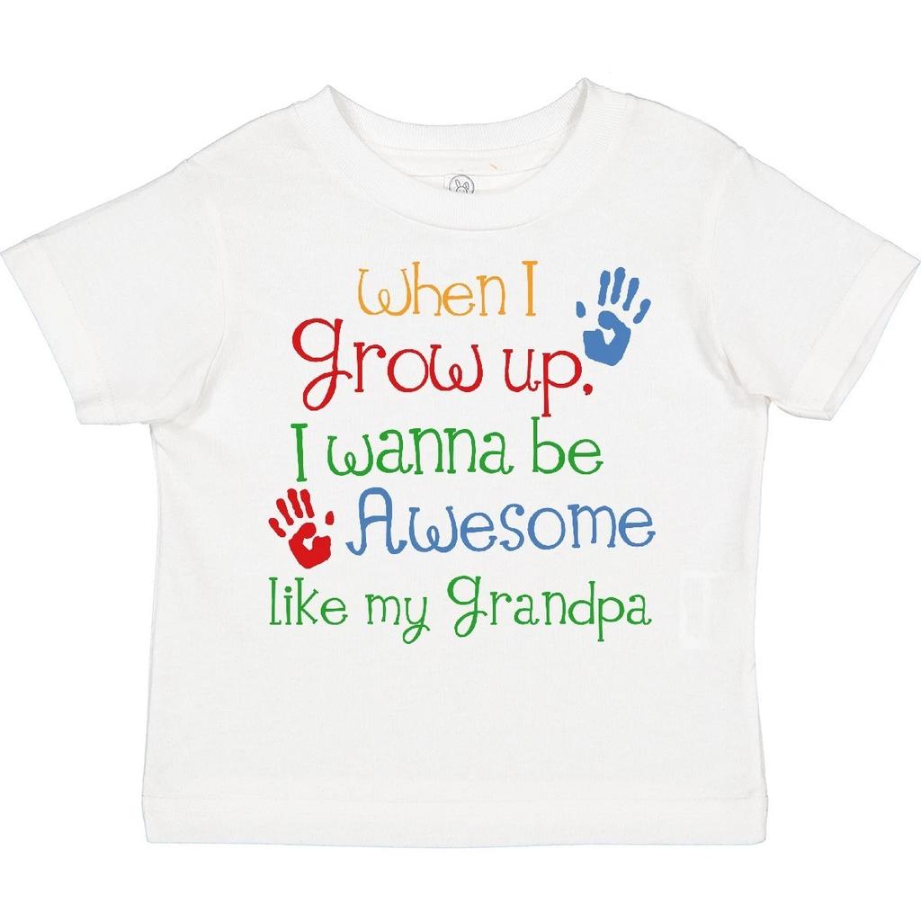 Inktastic Awesome Like My Grandpa Toddler T-Shirt Grandfather Grandkids Cute Kid
