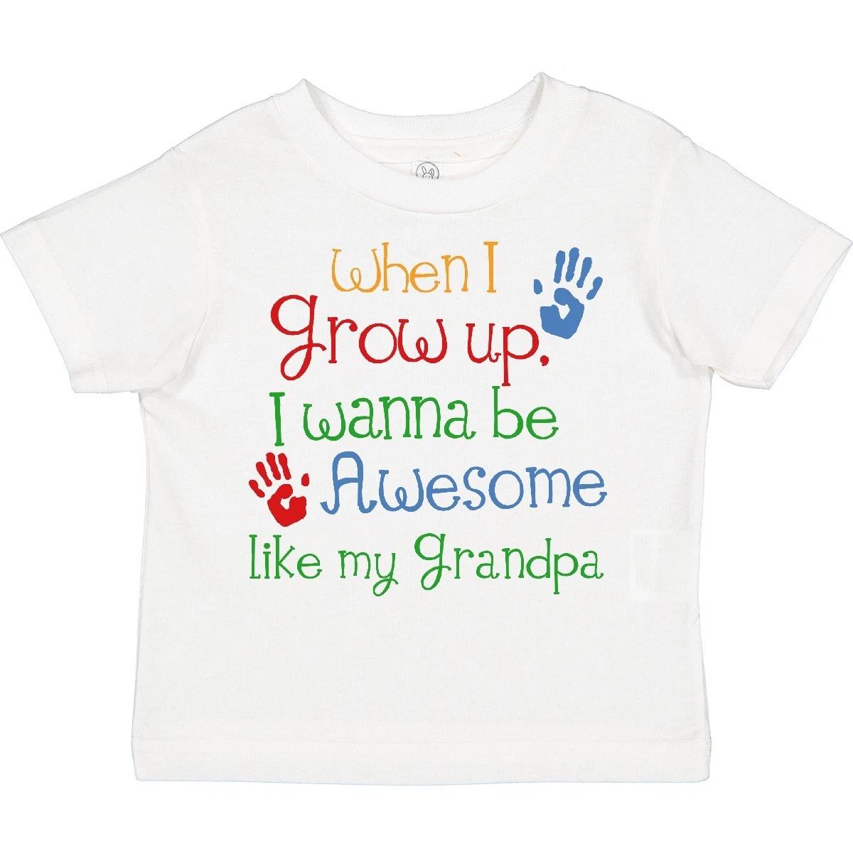 Inktastic Awesome Like My Grandpa Toddler T-Shirt Grandfather Grandkids Cute Kid 100