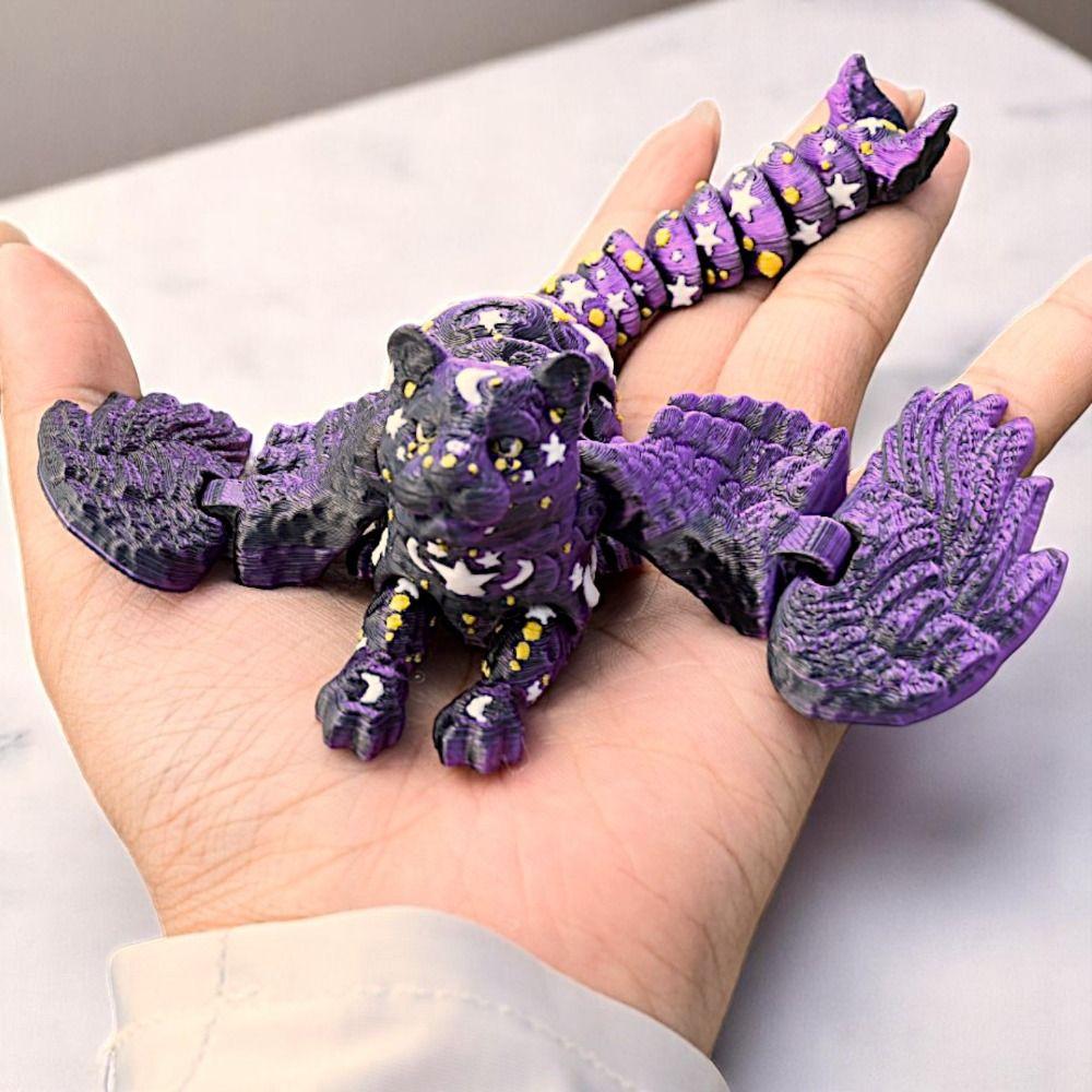 Creative Design Simulation Lion Model Simulation Animal Creative Lion with Wings  Gifts
