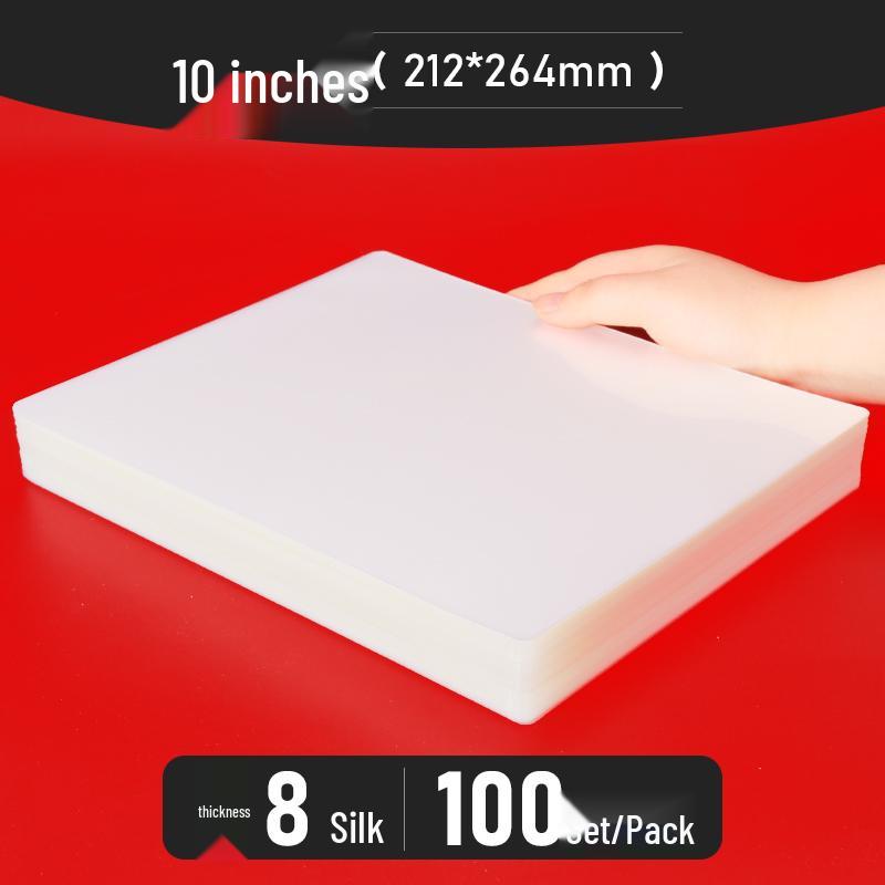 Bolsas para Plastificação A4 - Tamanhos de 3" a 10", Espessadas para Fotos e Identificações