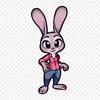 Cartoon Rabbit Bunny Iron on Heat Transfer Printing Vinyl Patches Sticker for Clothes DIY Appliques Washable Patches