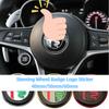 1pcs 40mm 50mm 56mm Car Styling Auto Accessories Steering Wheel Logo Badge Emblem Decals