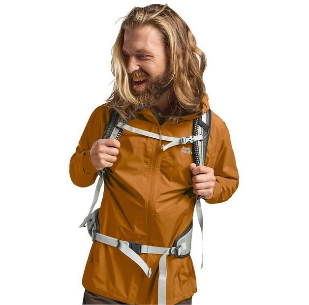 Waterproof Jacket Jack Wolfskin Prelight 2.5L Backlength