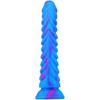 Dragon Scale Mixed Color Mini Simulation Penis Double Layer Liquid Silicone Giant Super Thick Female Sex Toys